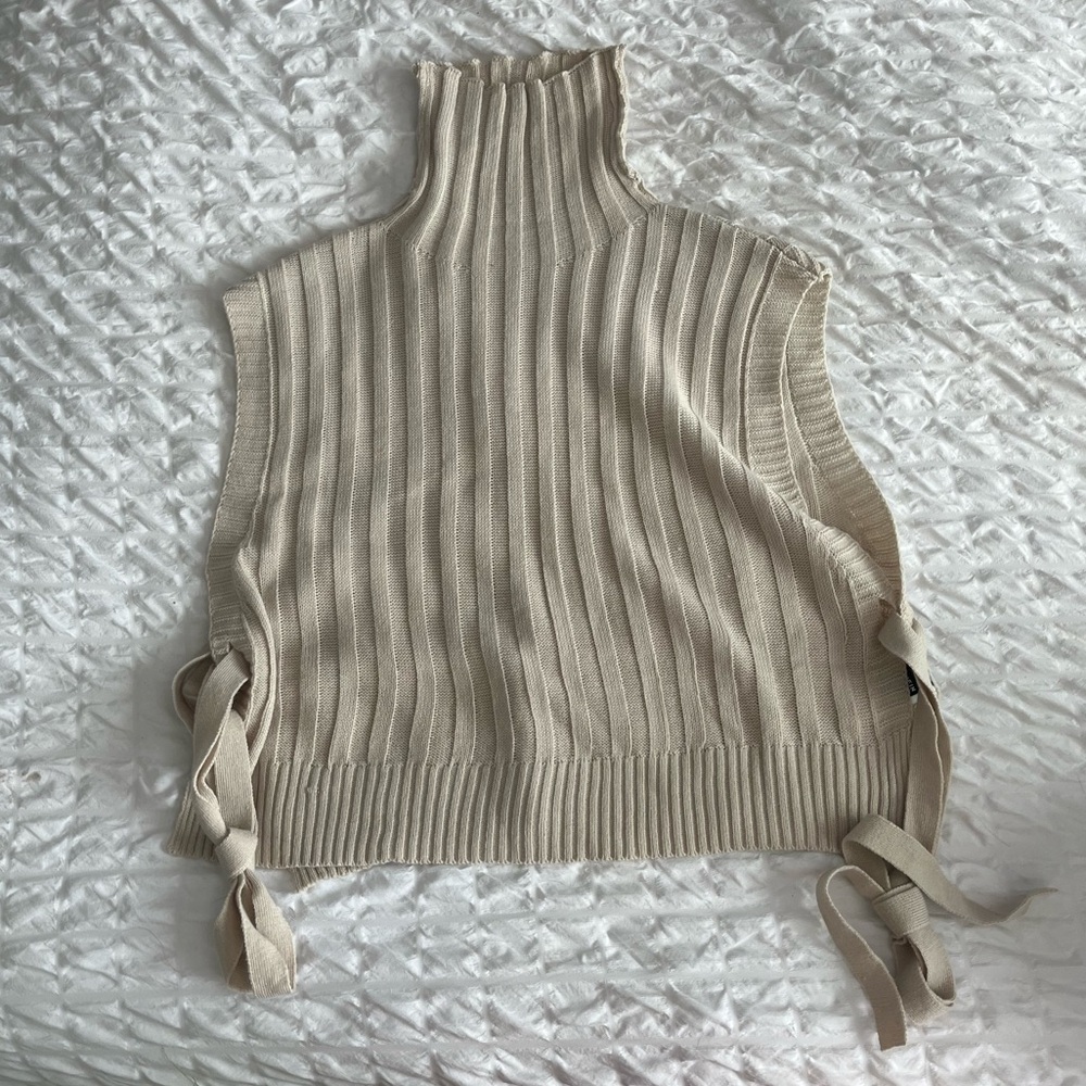 shein turtle neck sweater vest